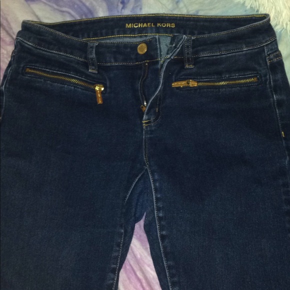 Micheal Kors ankle dark denim "skinny" cut jeans 6